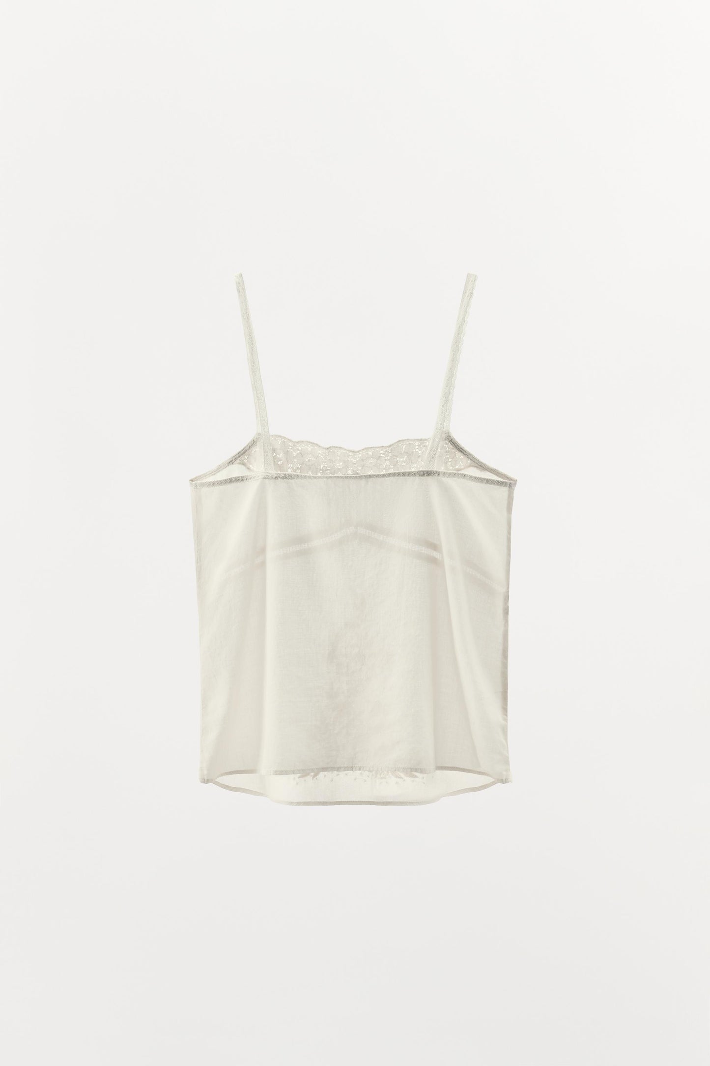 EMBROIDERED BEADED STRAPPY TOP