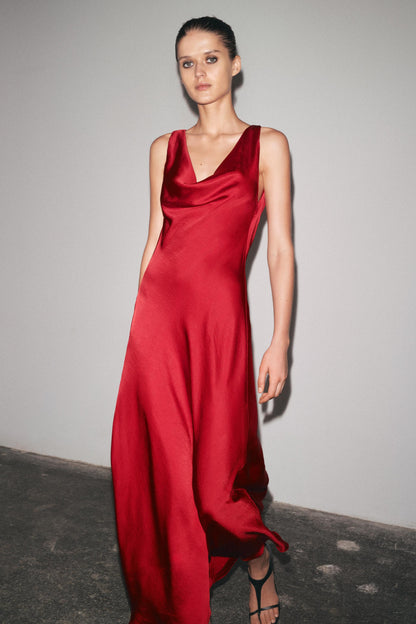 ZW COLLECTION SATIN LONG DRESS