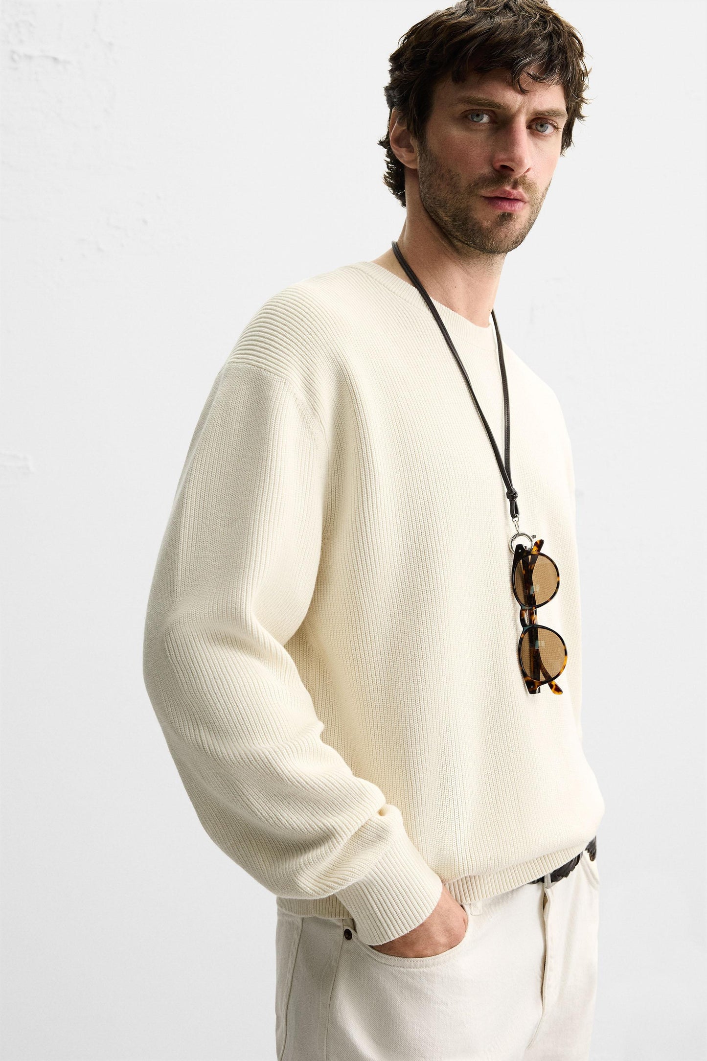 PURL KNIT SWEATER