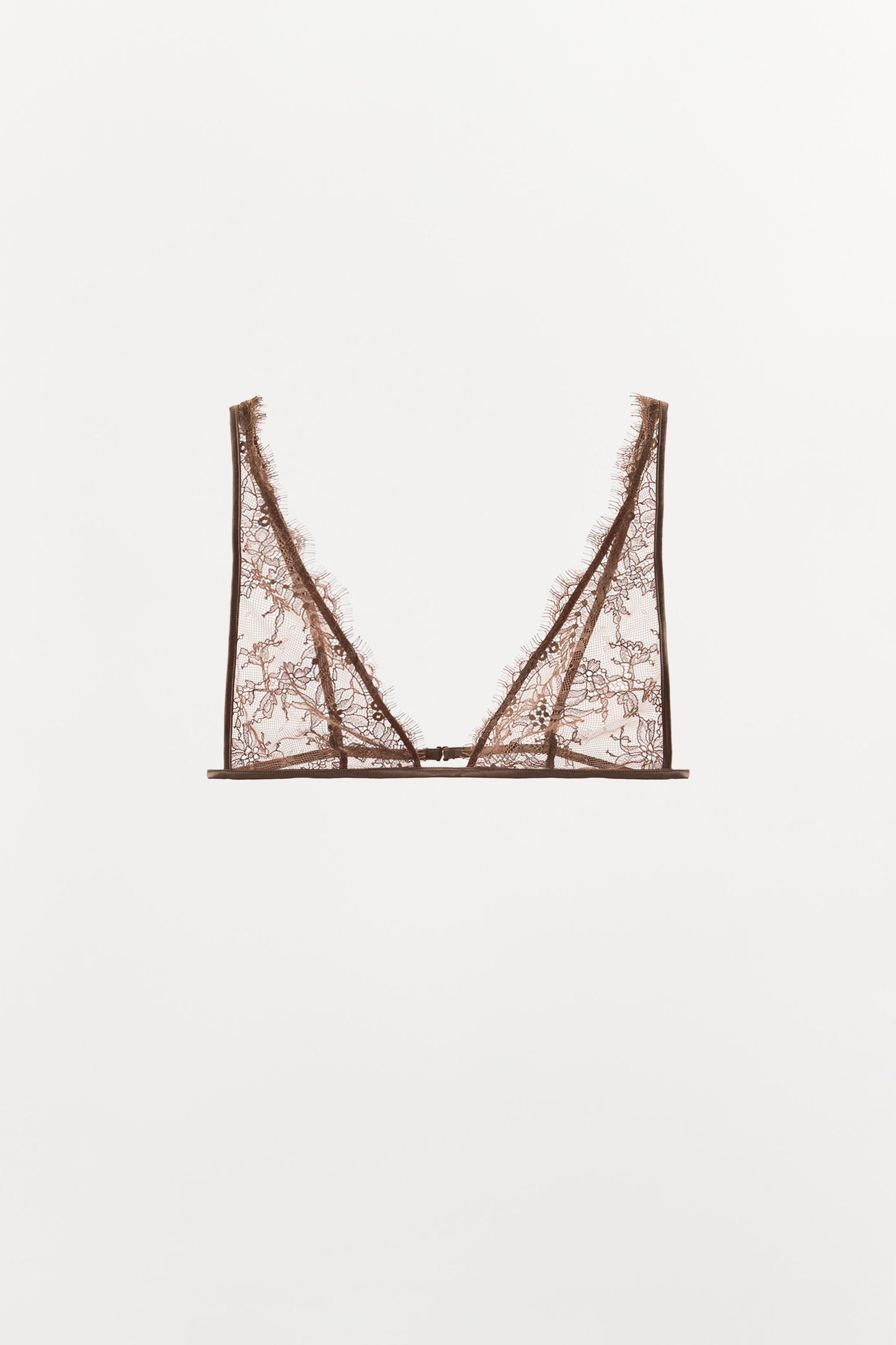 EMBROIDERED LACE TRIANGLE BRALETTE