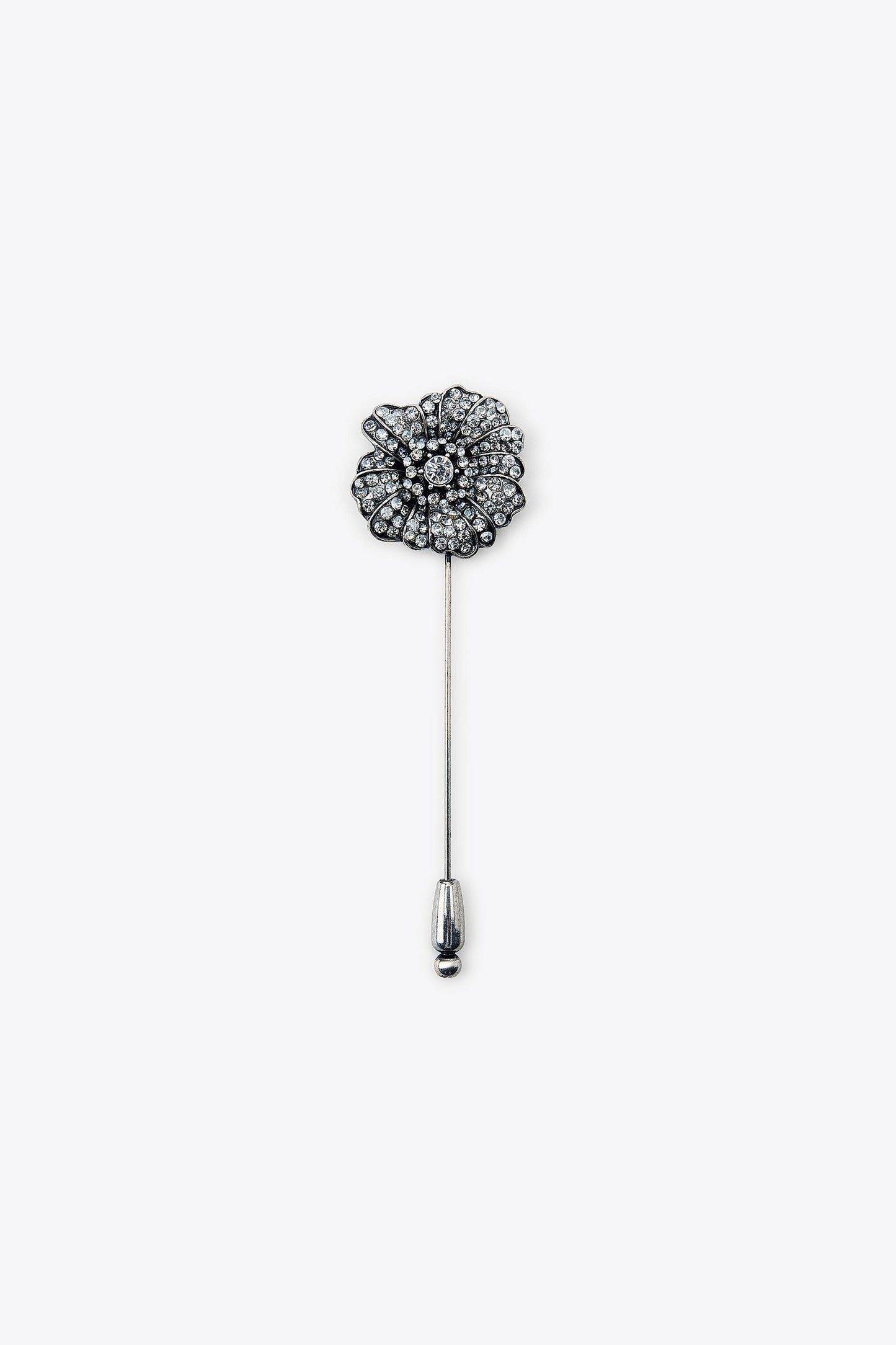 SPARKLY FLORAL PIN BROOCH