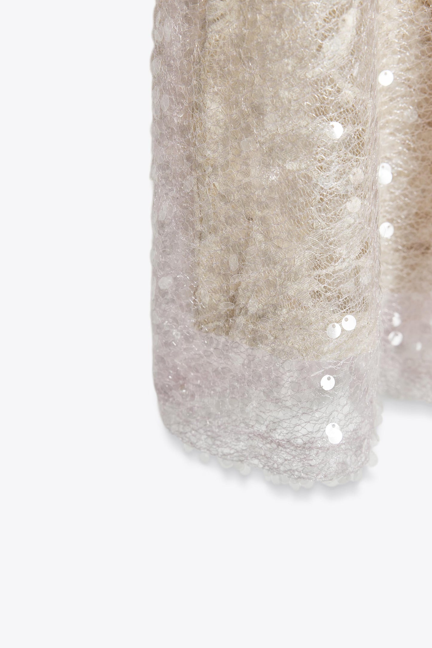 SEQUINED KNIT MIDI SKIRT