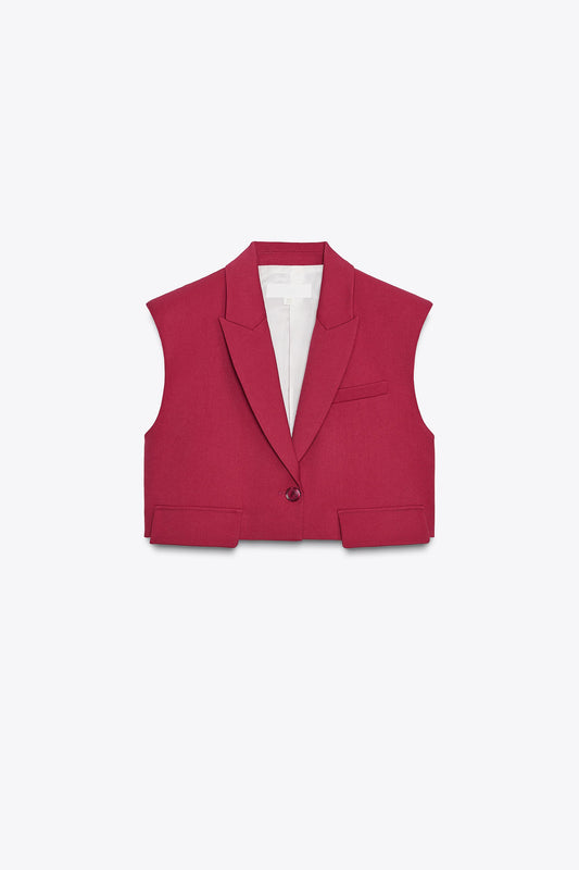 SHORT VEST WITH FLAPS