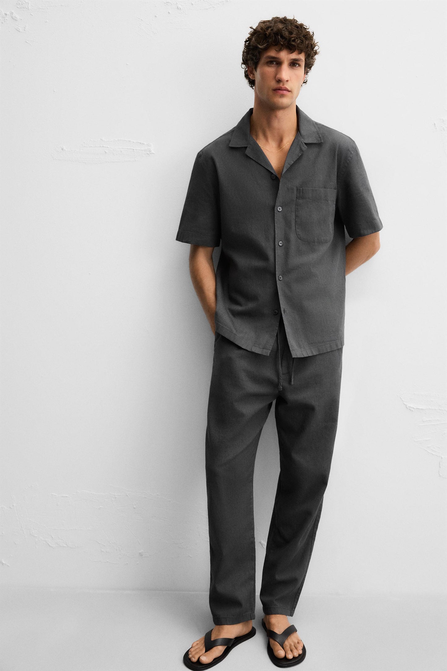 COTTON LINEN PANTS