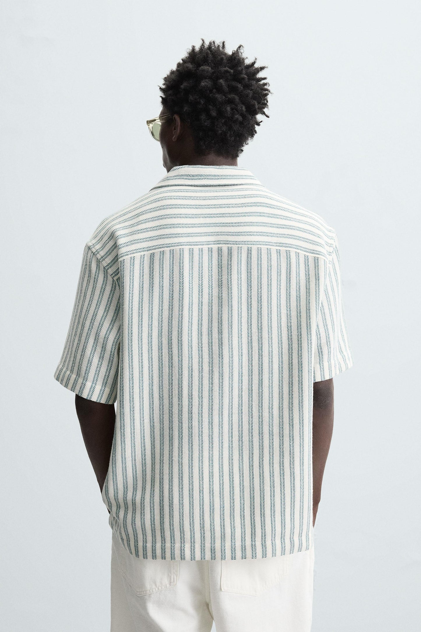 HERRINGBONE TEXTURED POLO SHIRT