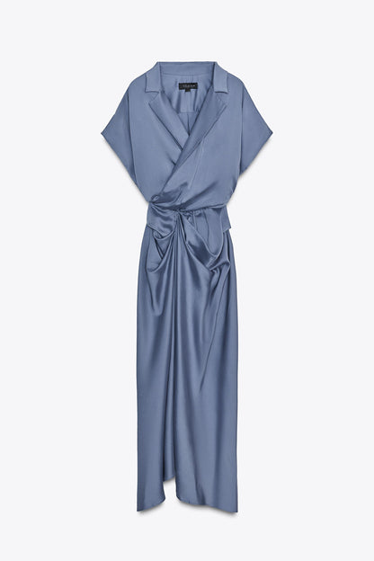 ZW COLLECTION SATIN EFFECT WRAP DRESS