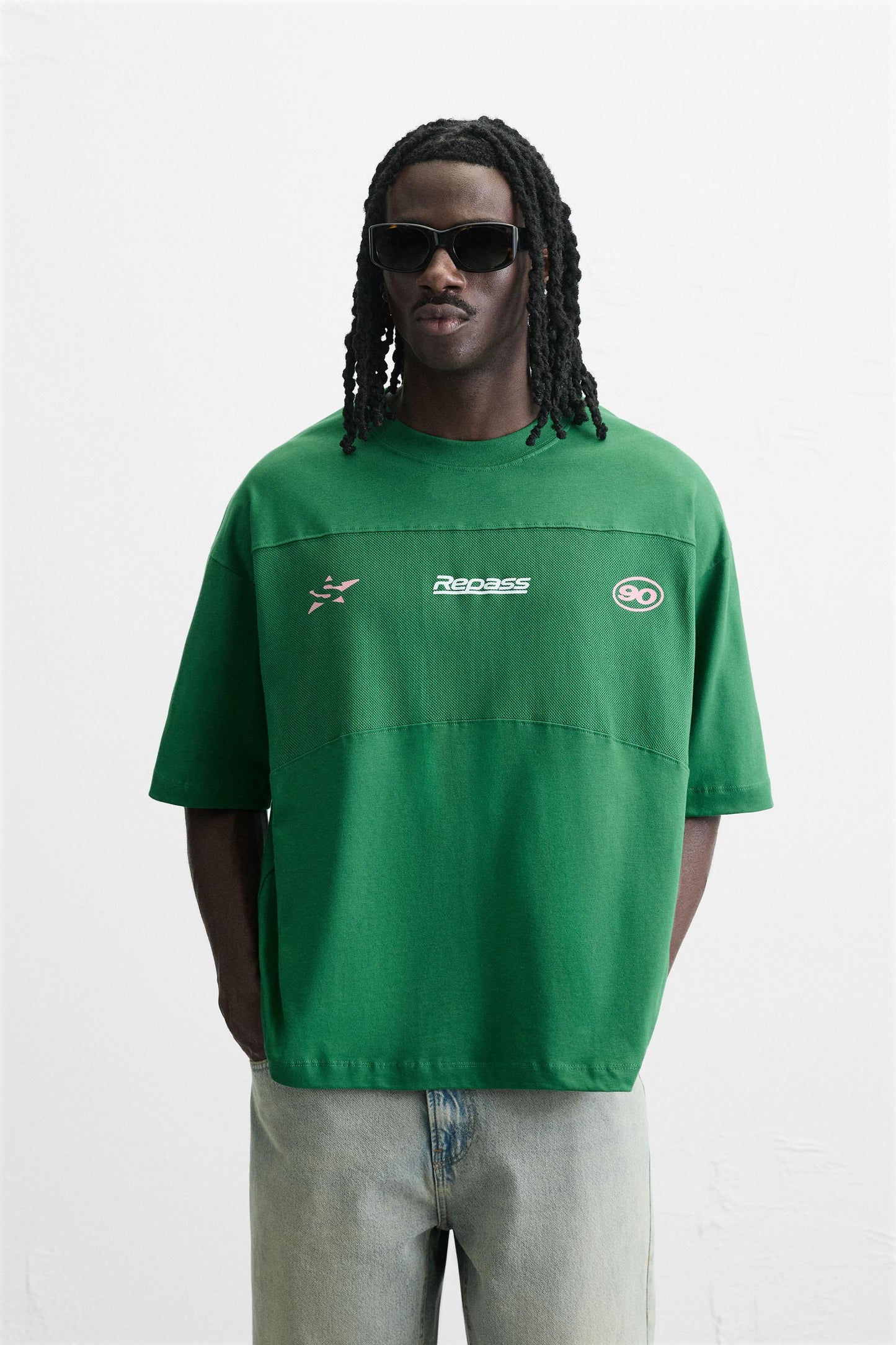 MESH STRIPE T-SHIRT