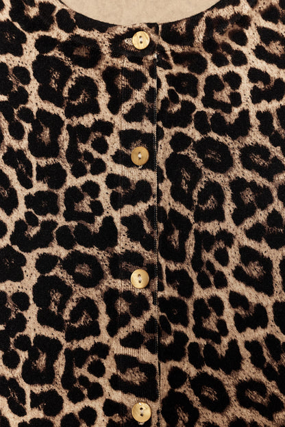 ANIMAL PRINT CARDIGAN