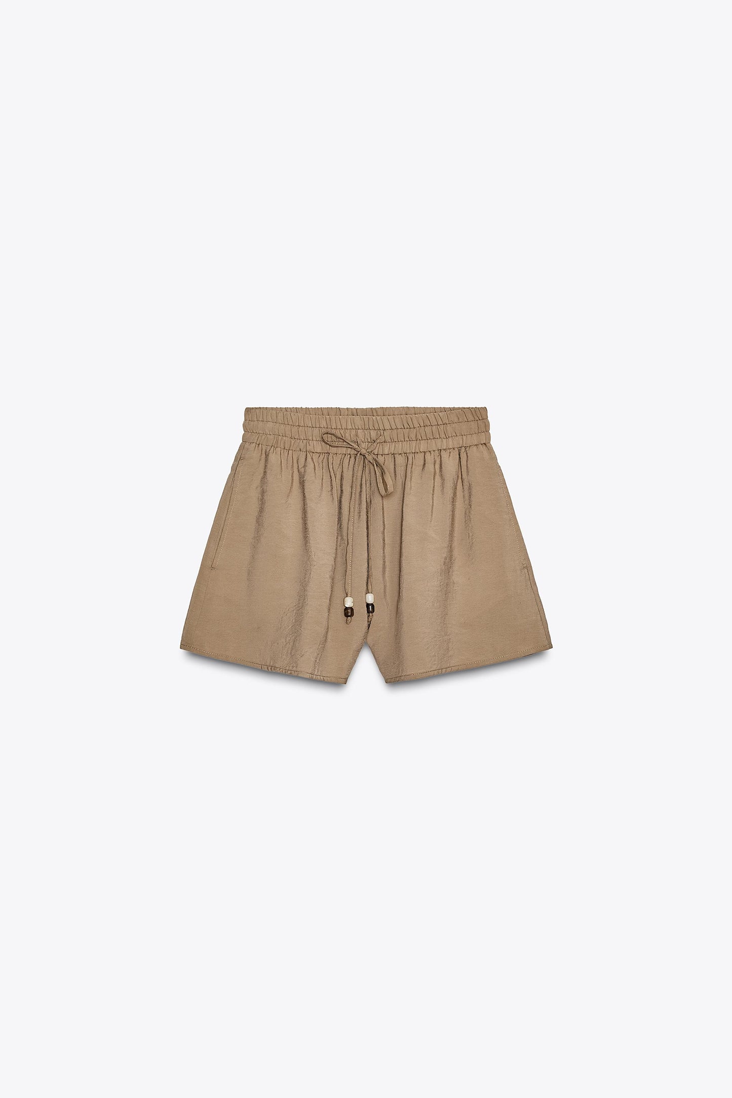 BEADED DRAWSTRING SHORTS