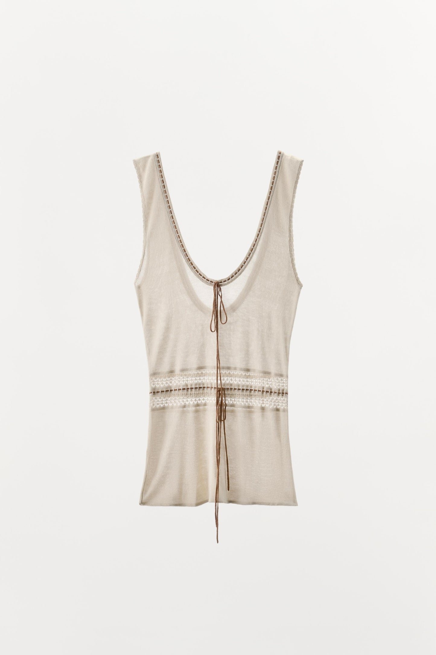 CONTRAST KNIT TOP