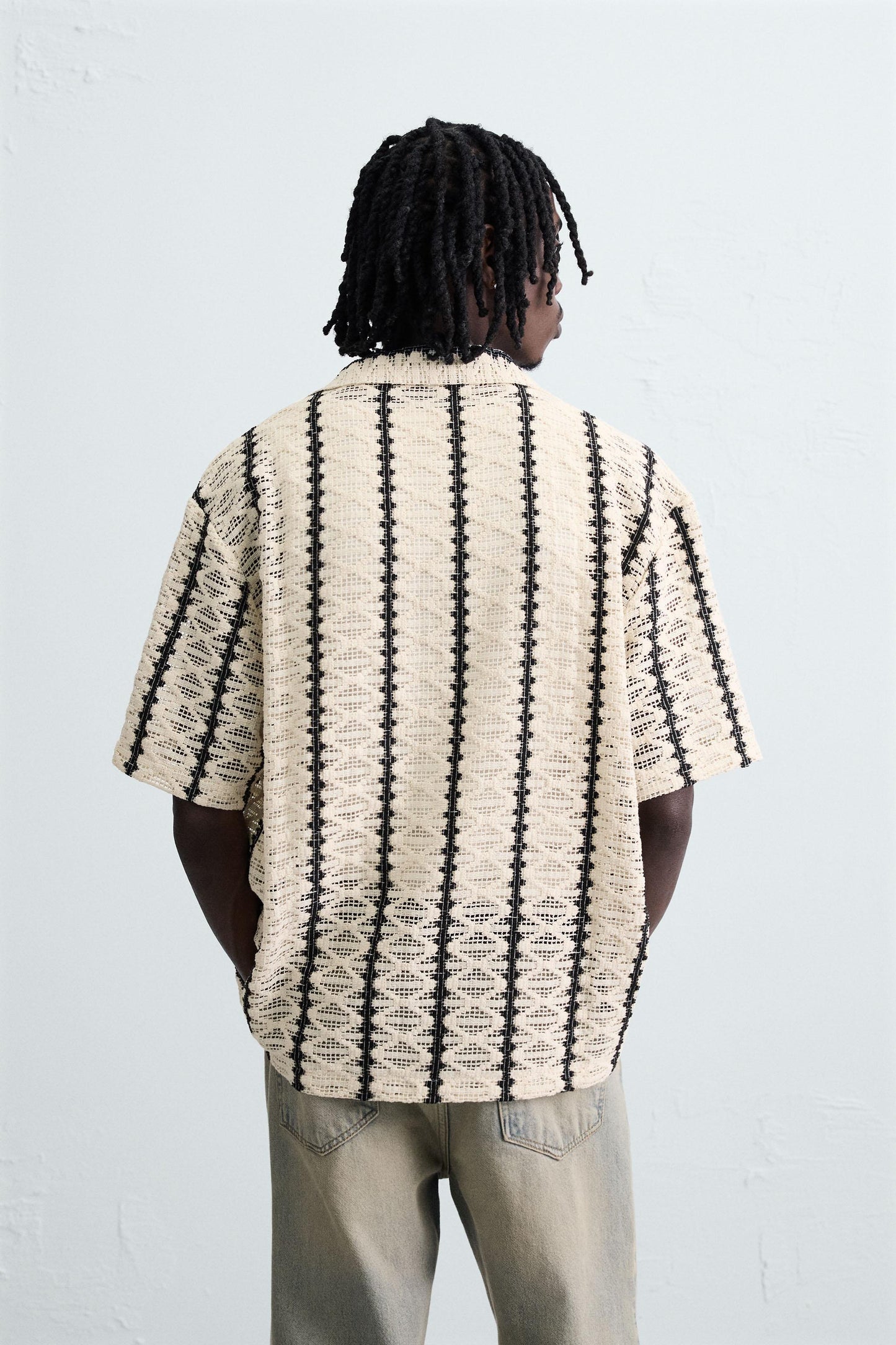 TEXTURED CROCHET SHIRT