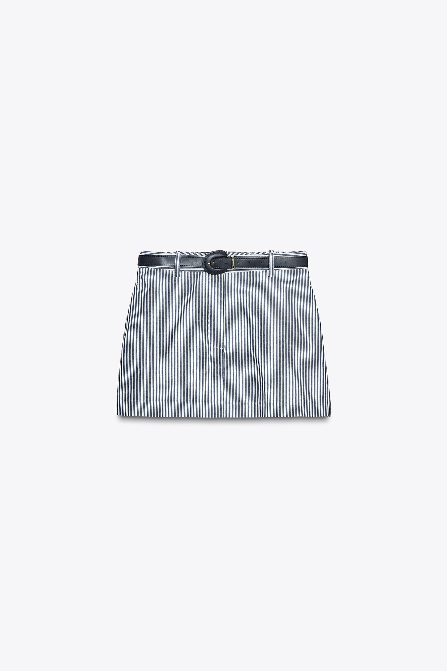 STRIPED BELTED CULOTTES