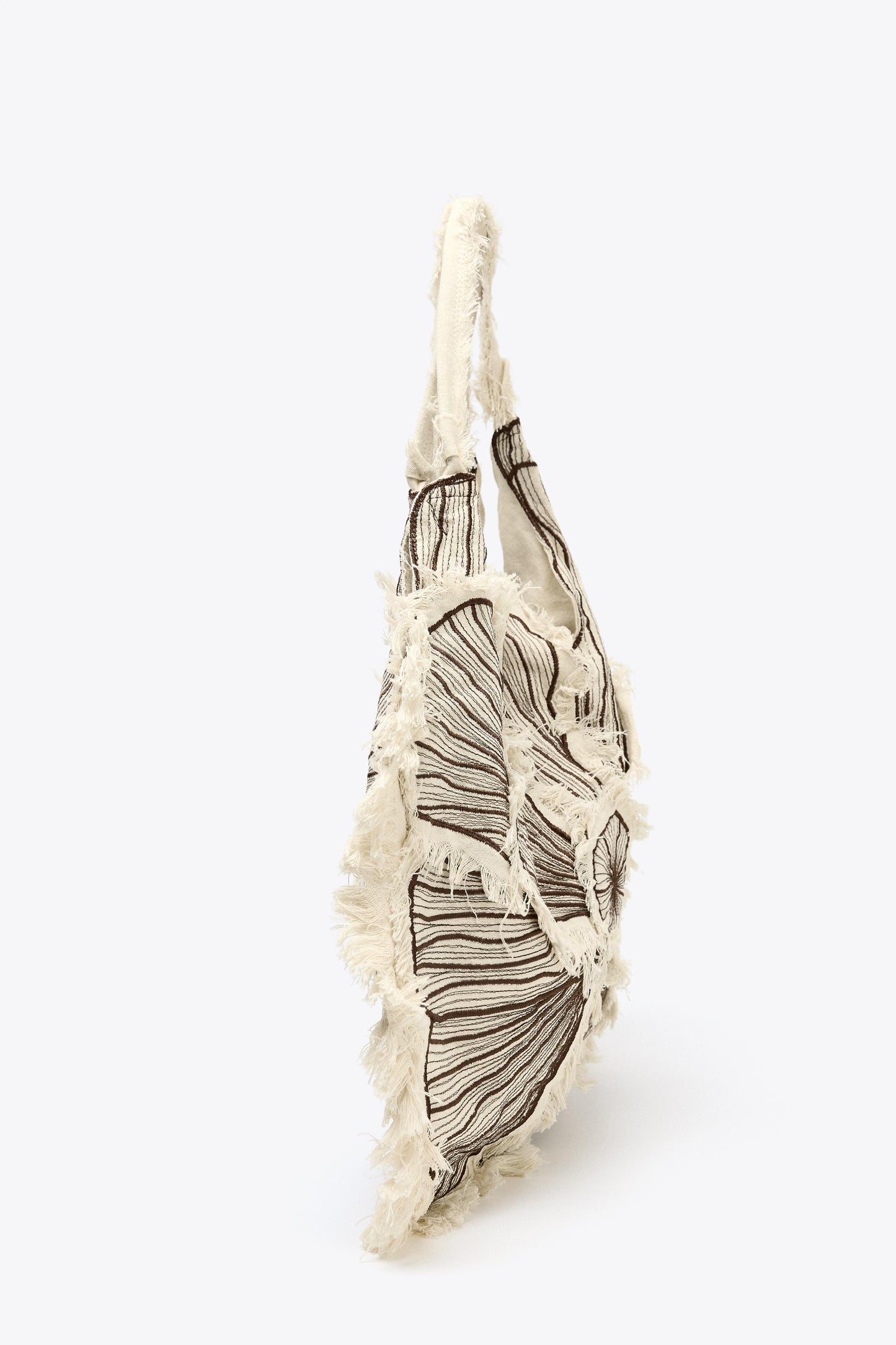 FLORAL EMBROIDERY MAXI SHOPPER
