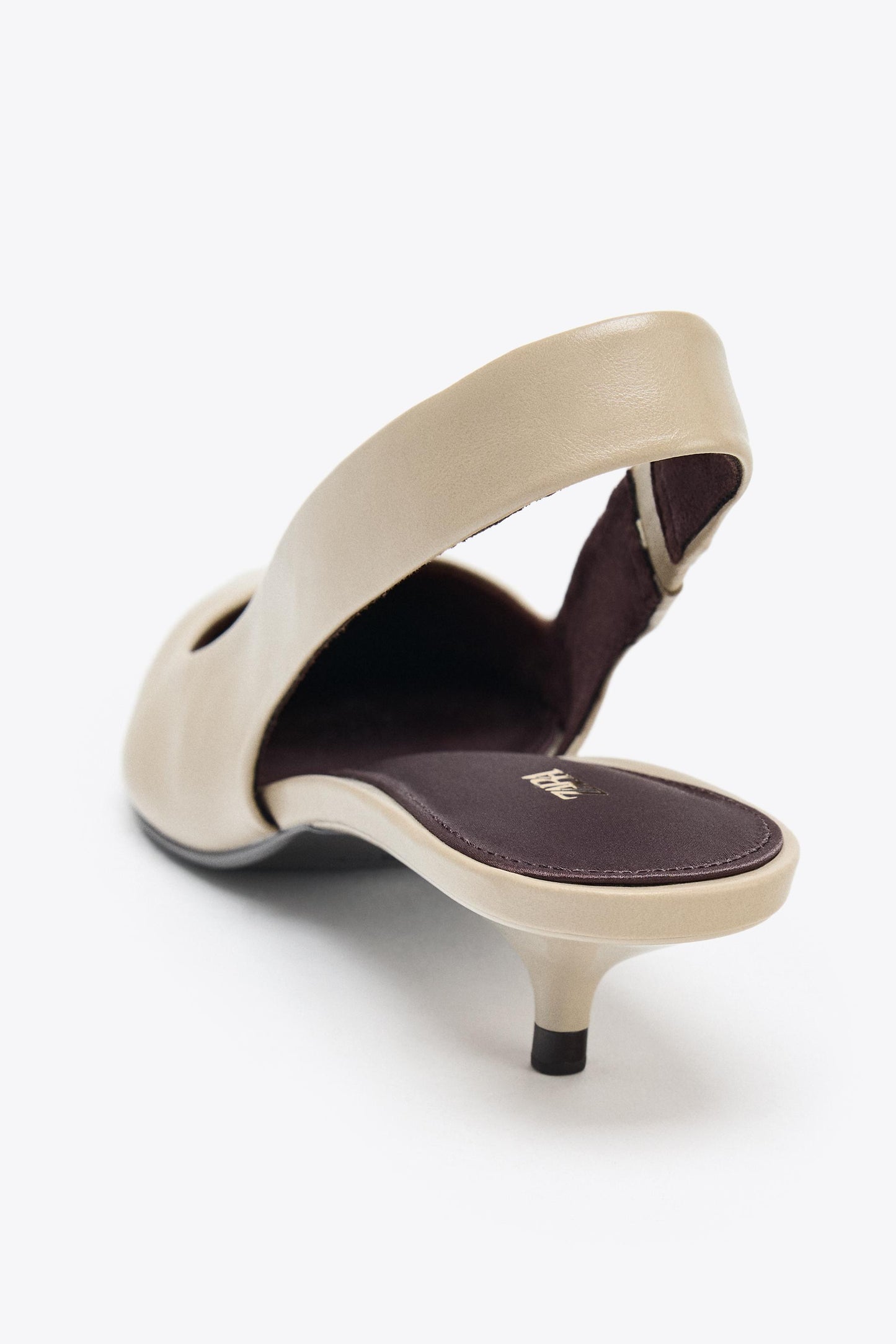 KITTEN HEEL SLINGBACK SHOES