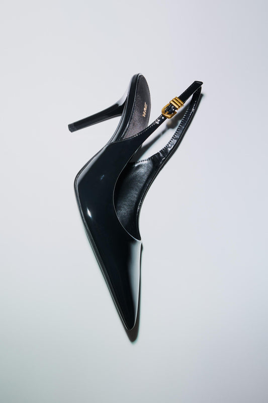 METAL BUCKLE HEELS