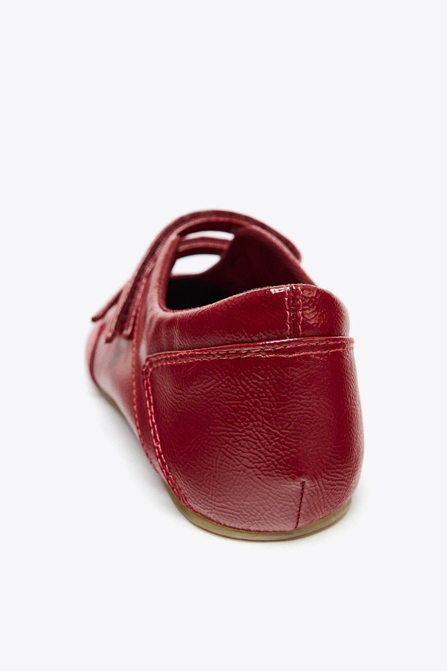 PATENT DOUBLE STRAP BALLET FLATS