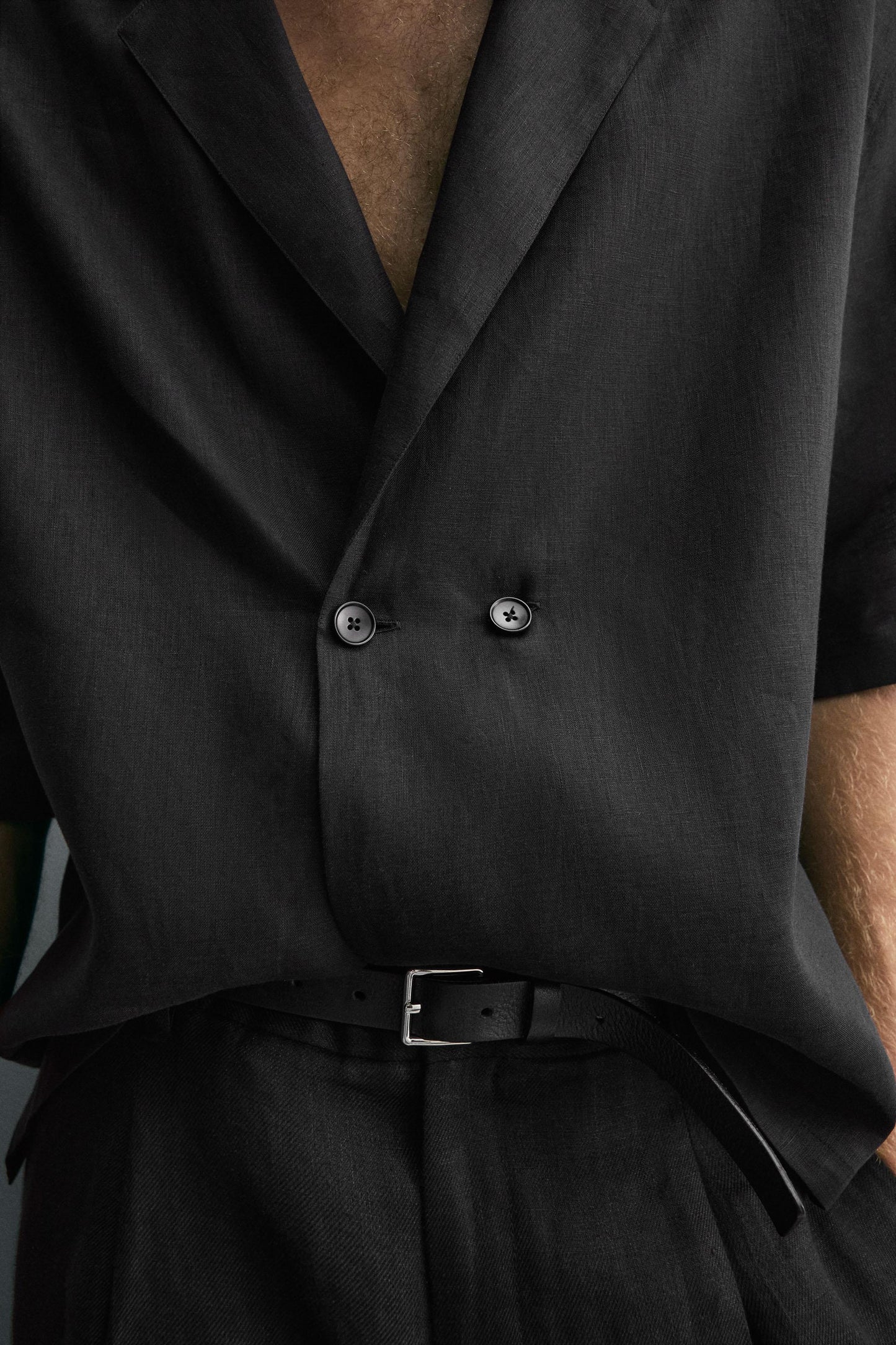 100% LINEN KIMONO SHIRT