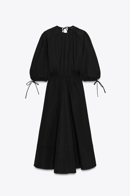 ZW COLLECTION RUCHED POPLIN DRESS