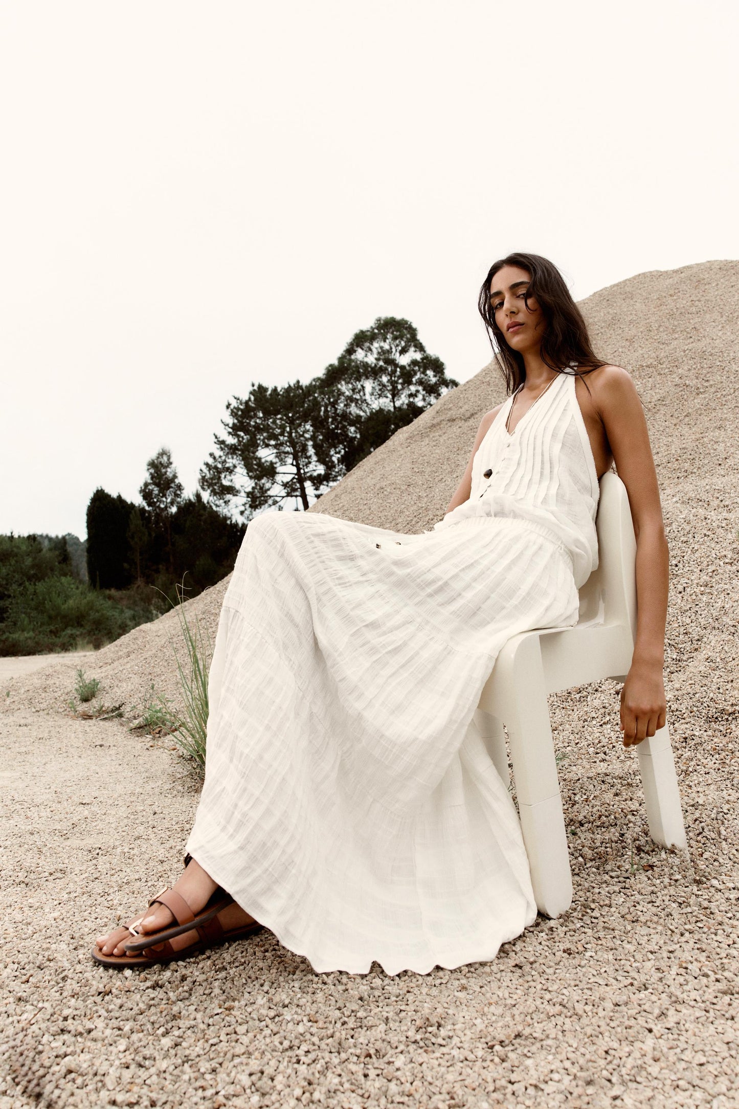 RUSTIC TIERED SKIRT