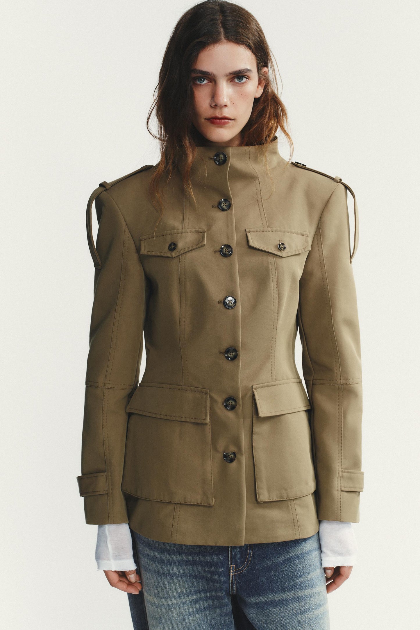 TABBED POCKET JACKET