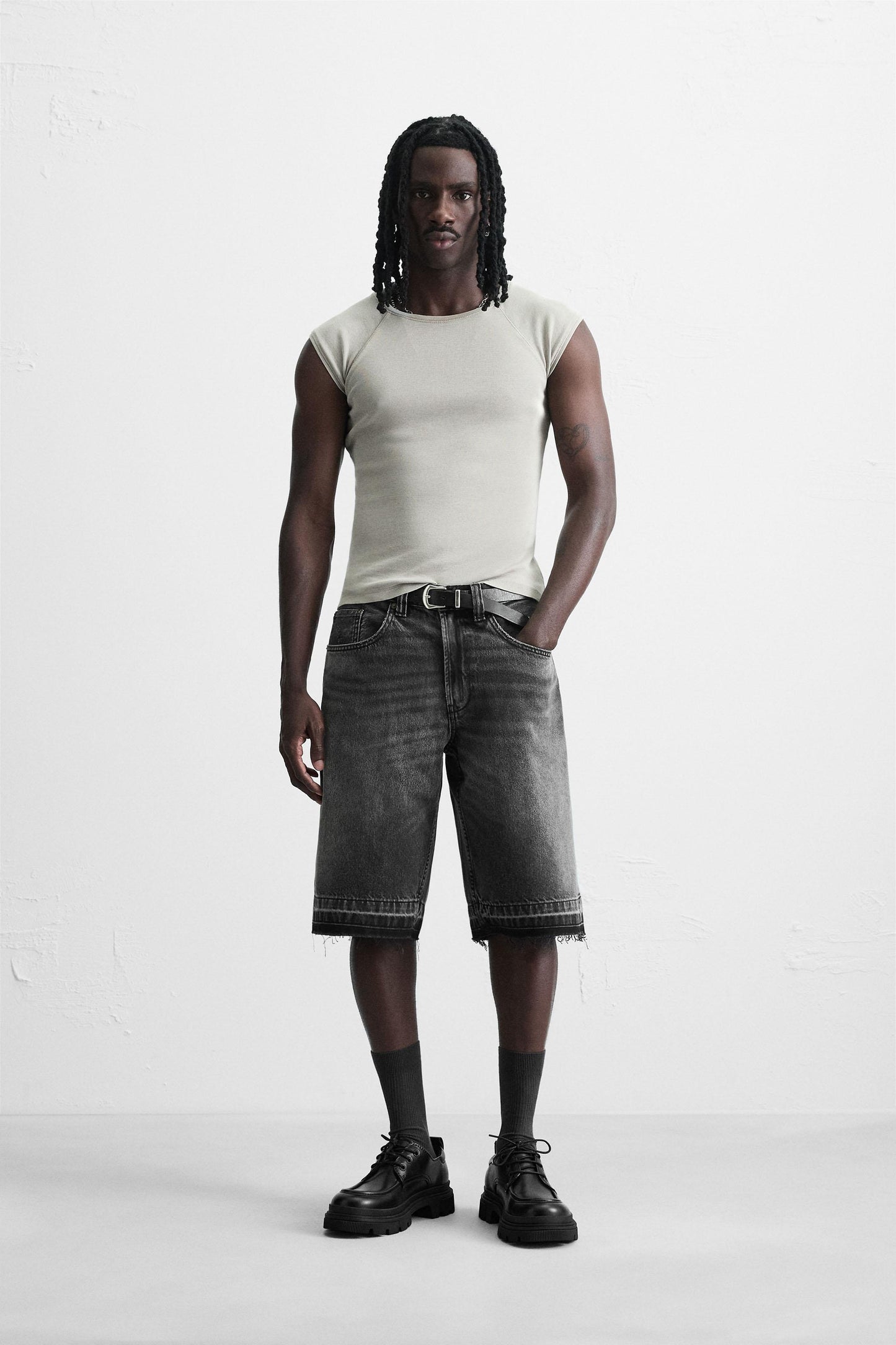 BAGGY FIT DENIM SHORTS