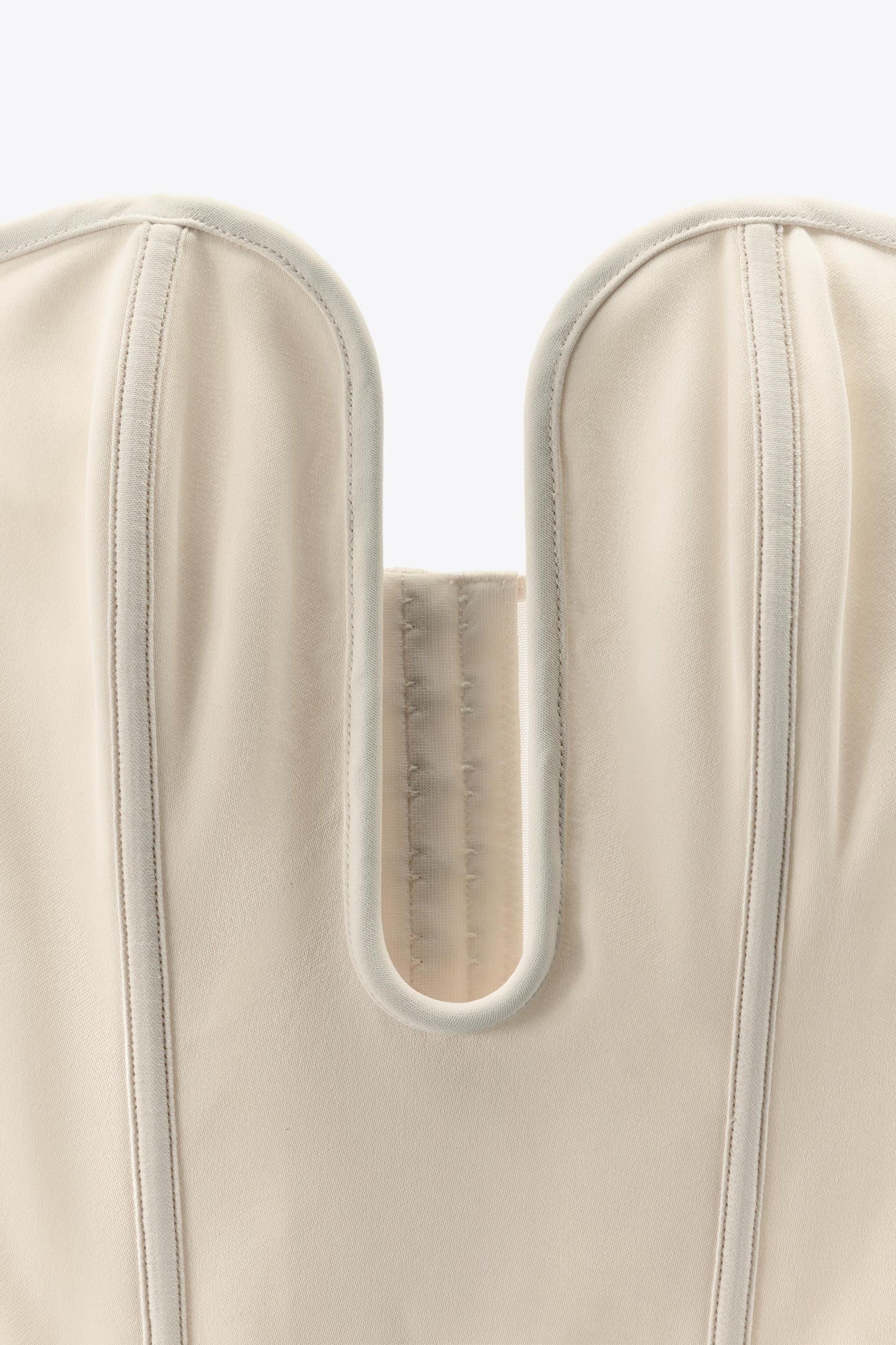 VISCOSE CORSET WITH METAL PIECE