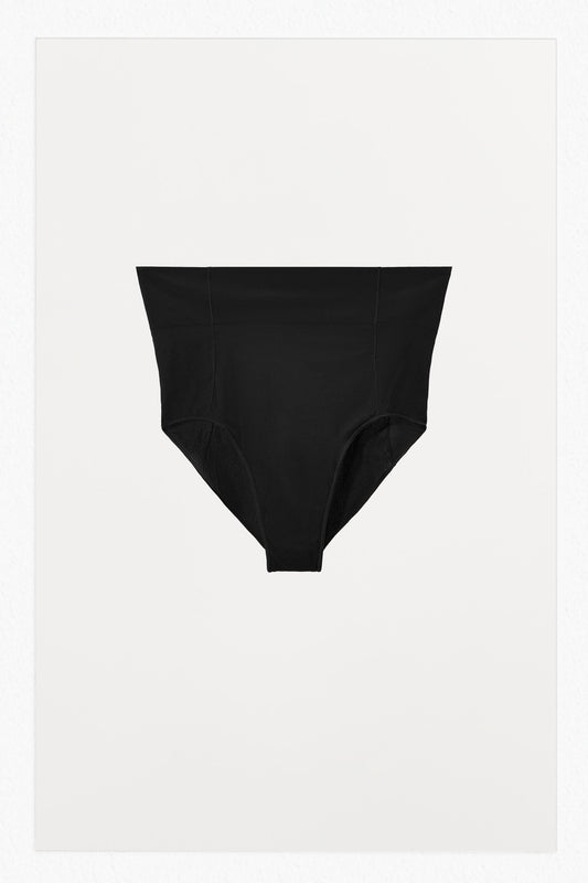 HIGH WAIST PANTIES WITH POLYAMIDE