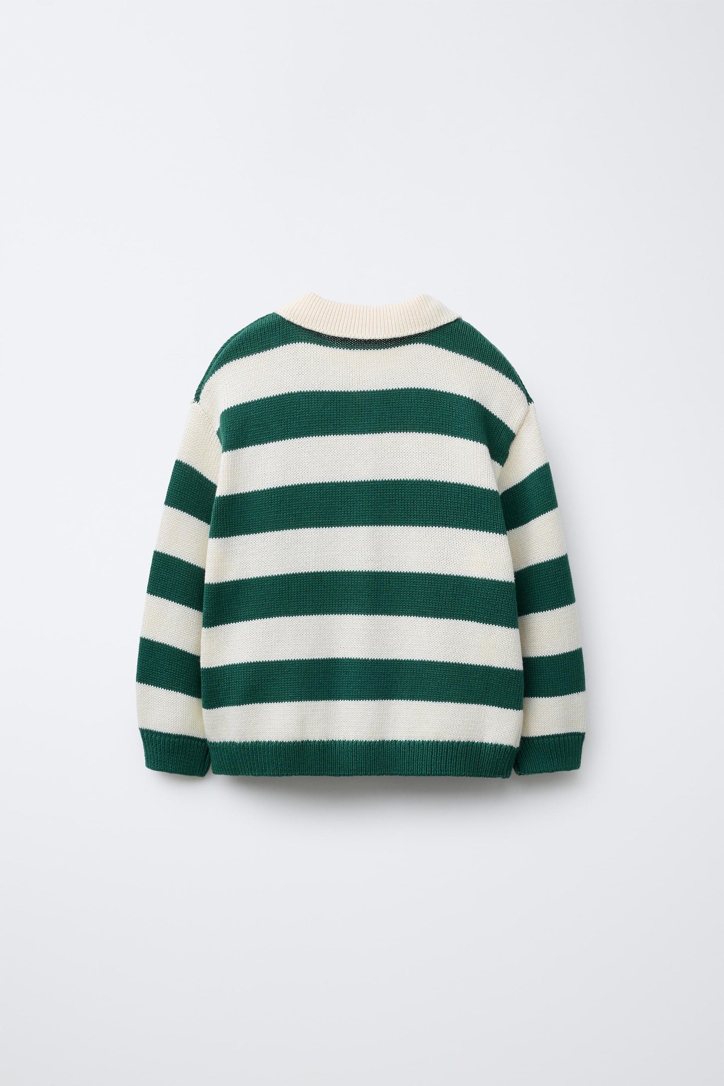 STRIPED POLO SWEATER
