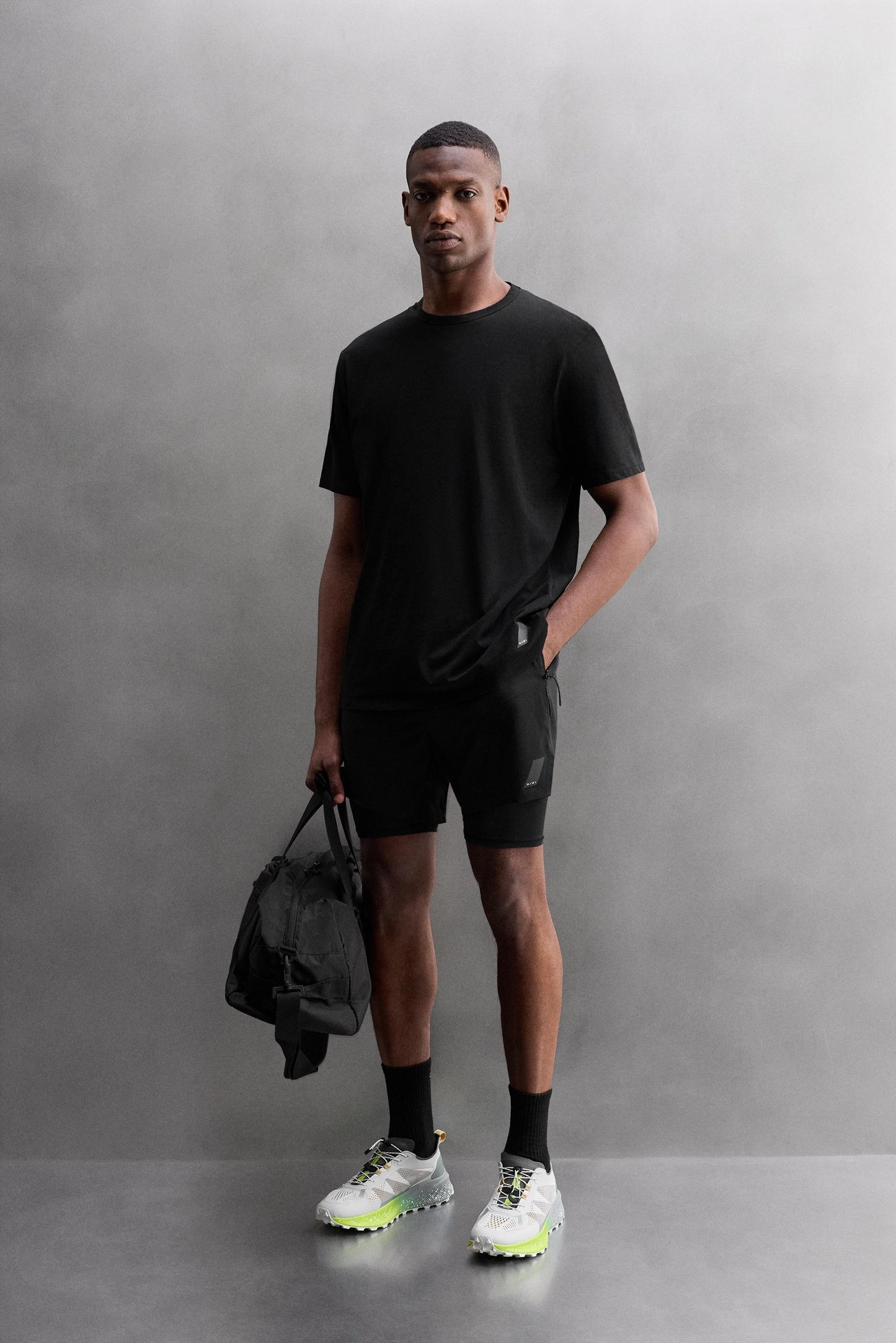 TECHNICAL COTTON BLEND T-SHIRT