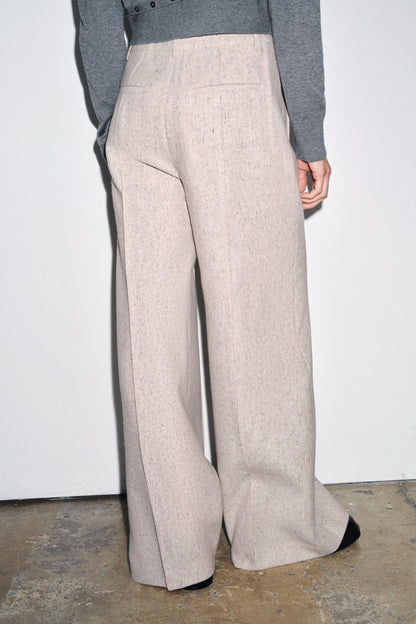 ZW COLLECTION WIDE LEG STRUCTURE PANTS