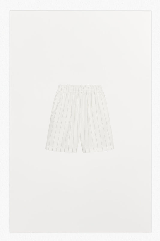 STRIPED BOXER PAJAMA SHORTS