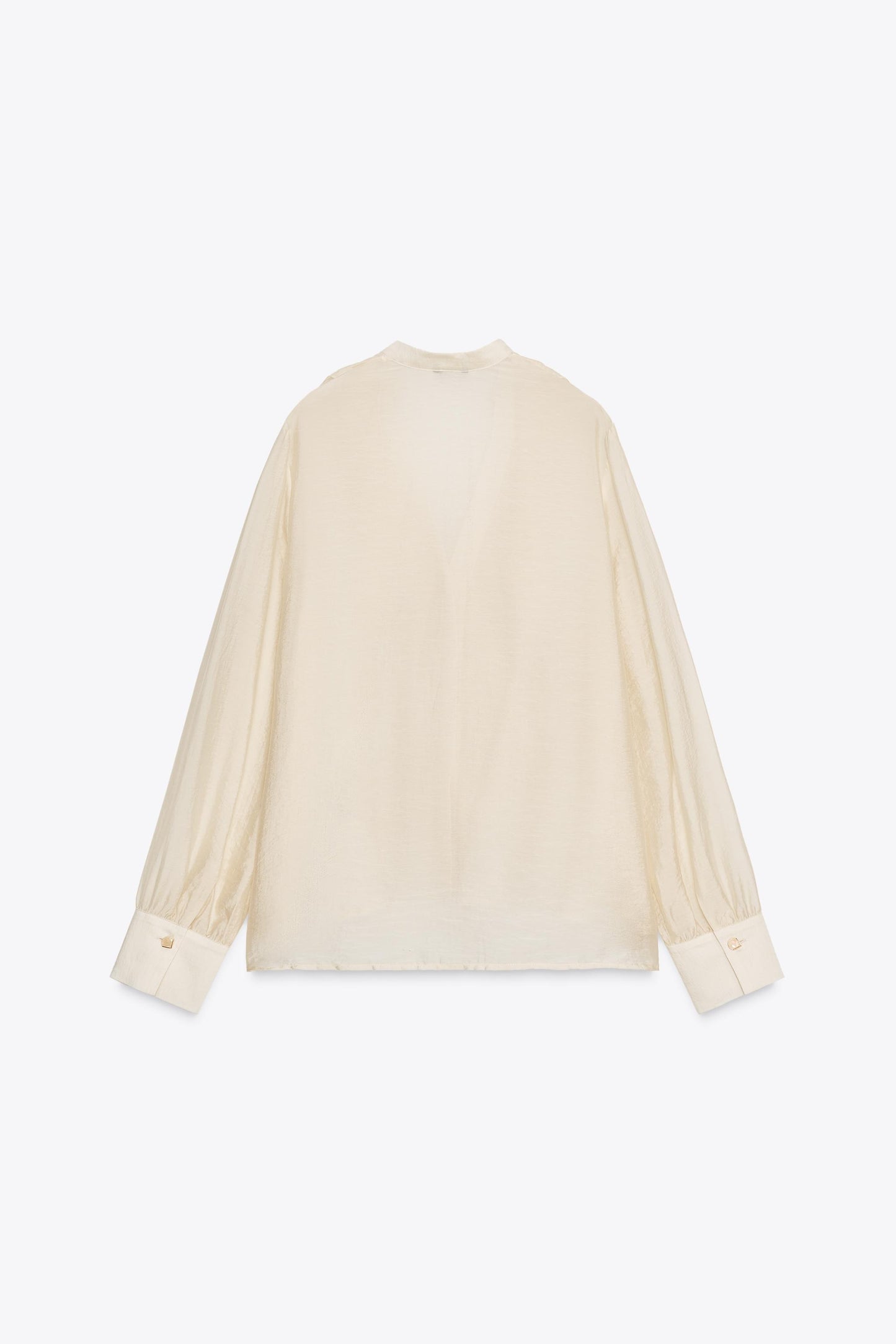 RUFFLED TIE BLOUSE