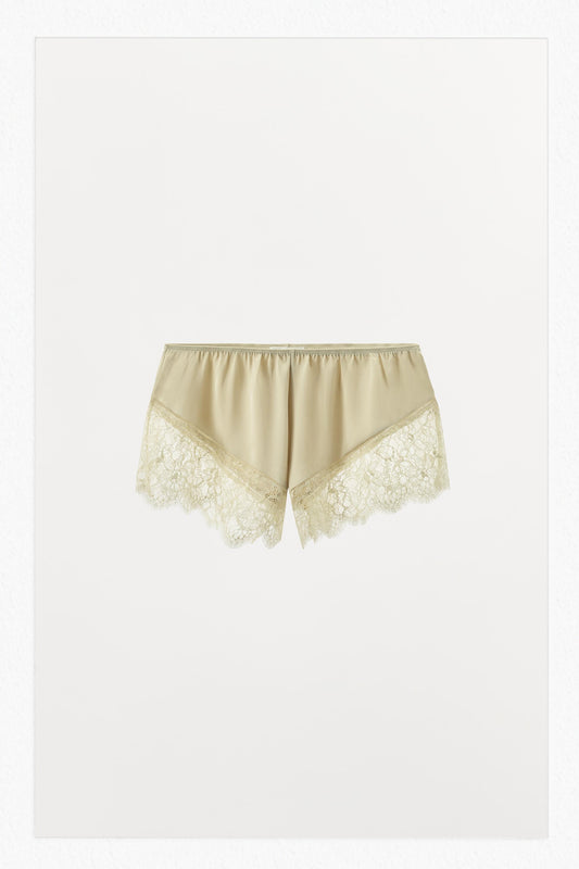 LIMITED EDITION SATIN EFFECT LACE SHORTS