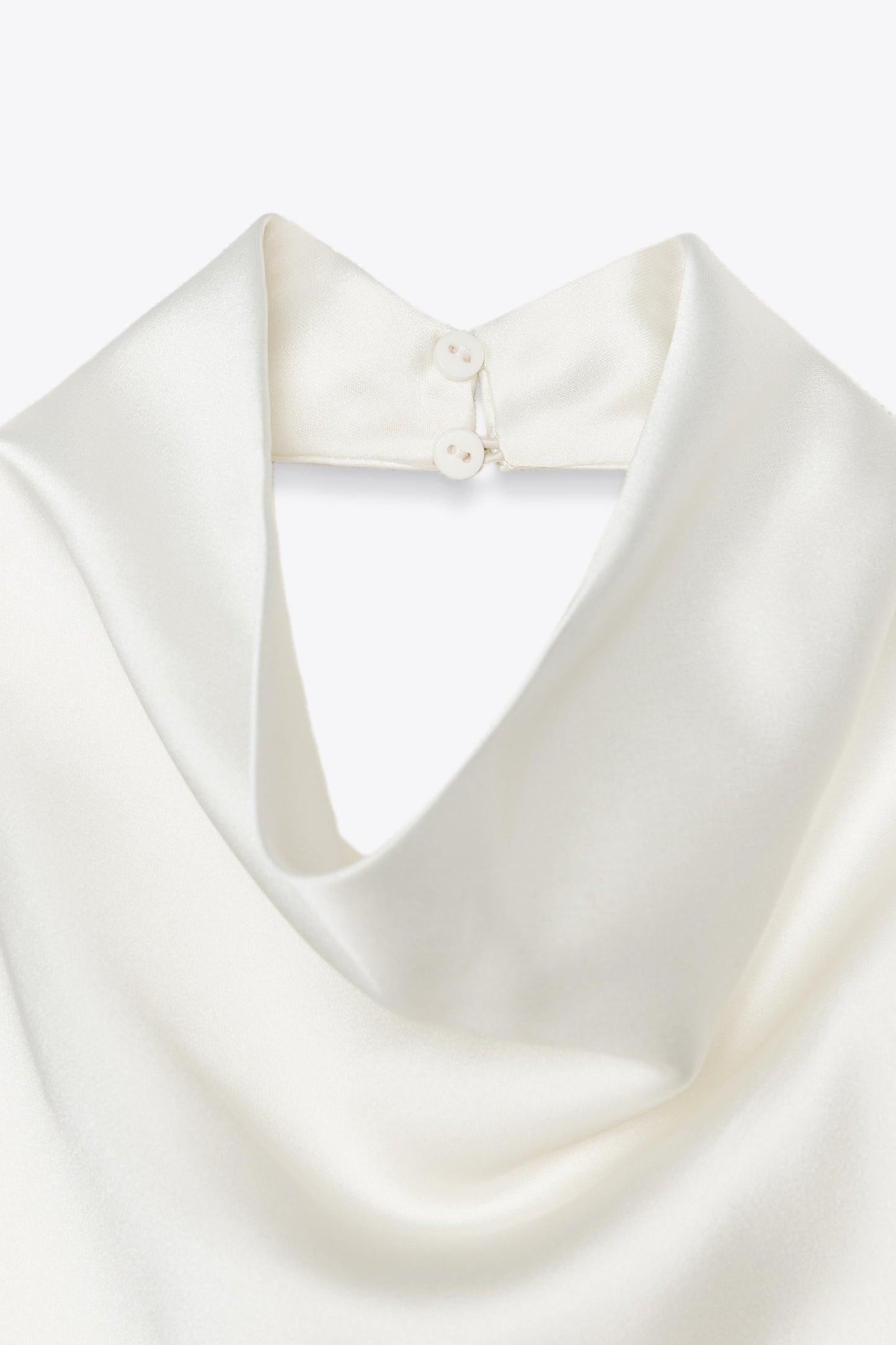 SATIN EFFECT HALTER TOP