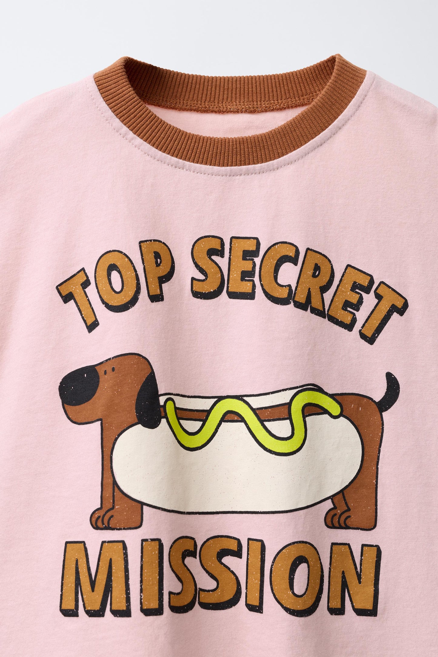 CONTRAST PRINT T-SHIRT