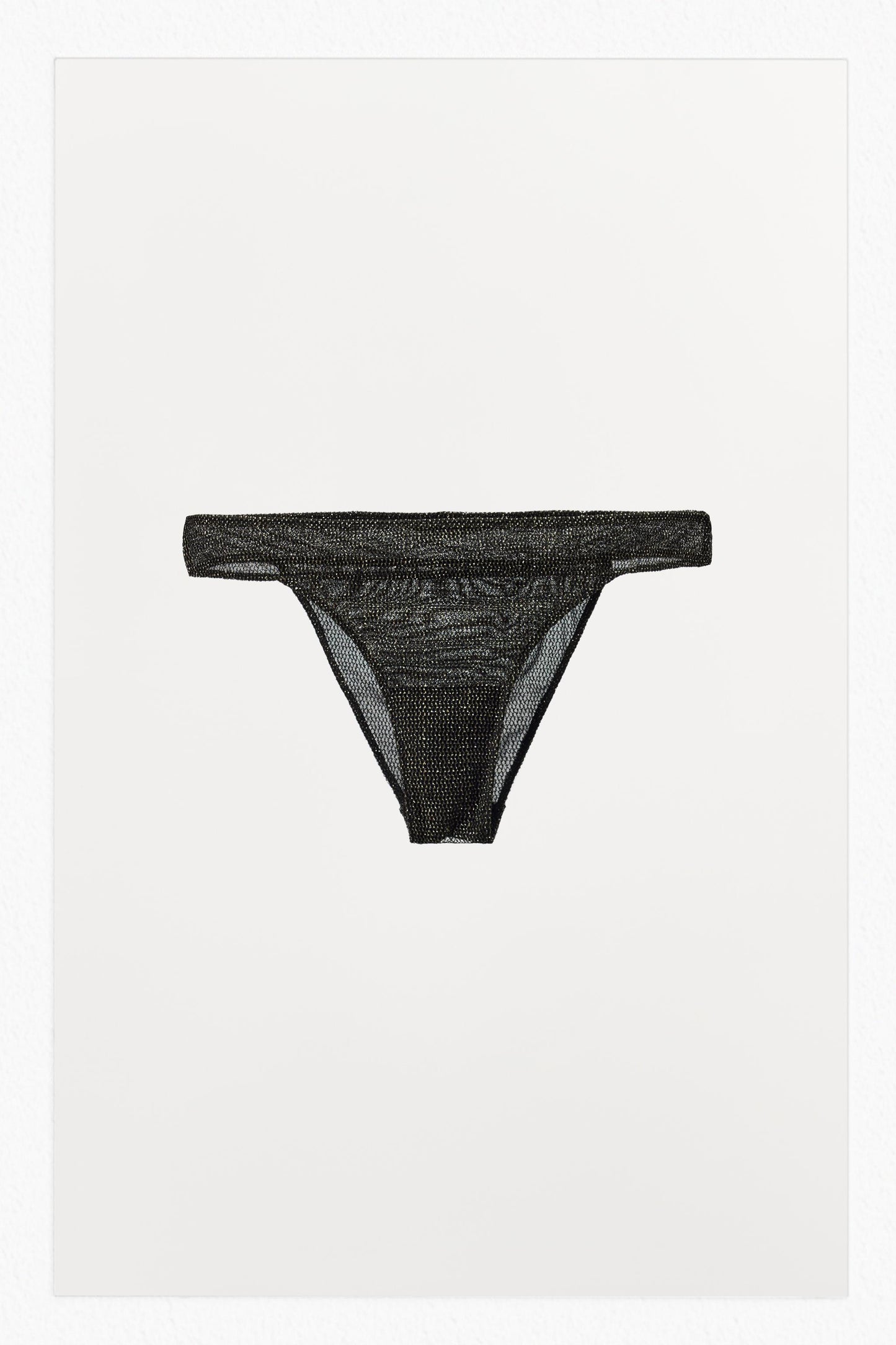 METALLIC THREAD NET PANTIES