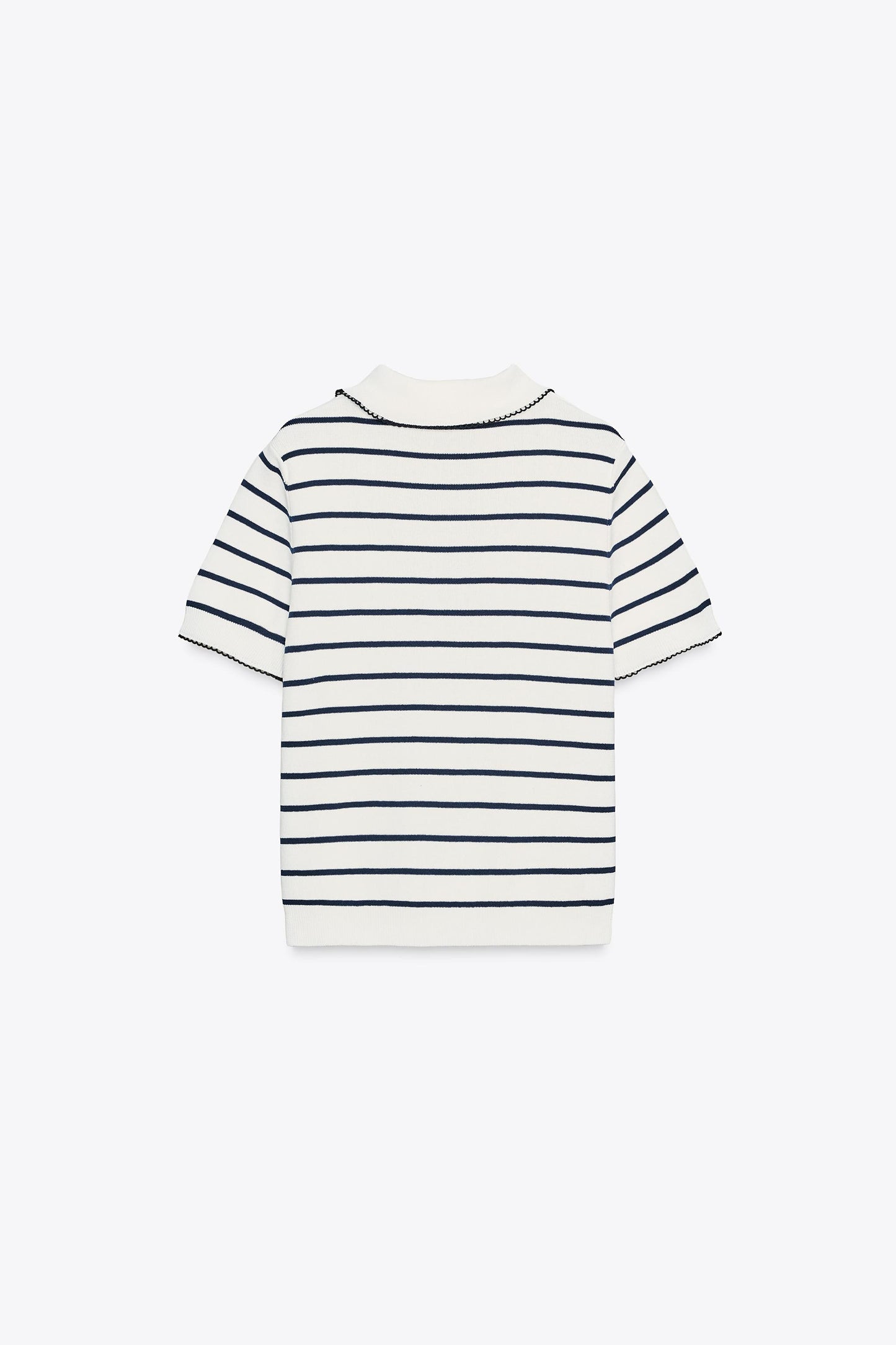 CONTRAST TRIM KNIT TOP