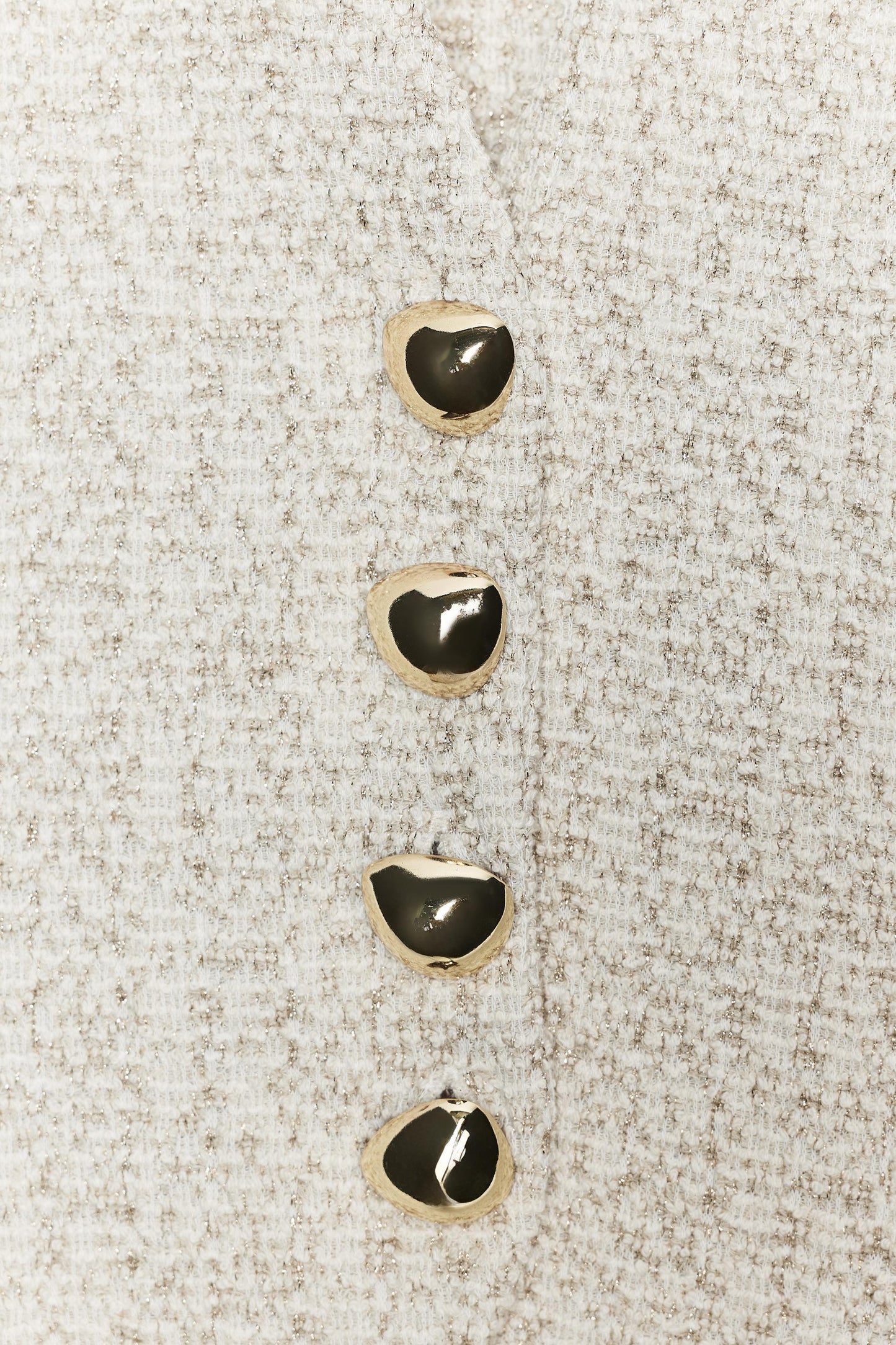 TEXTURED BUTTON VEST