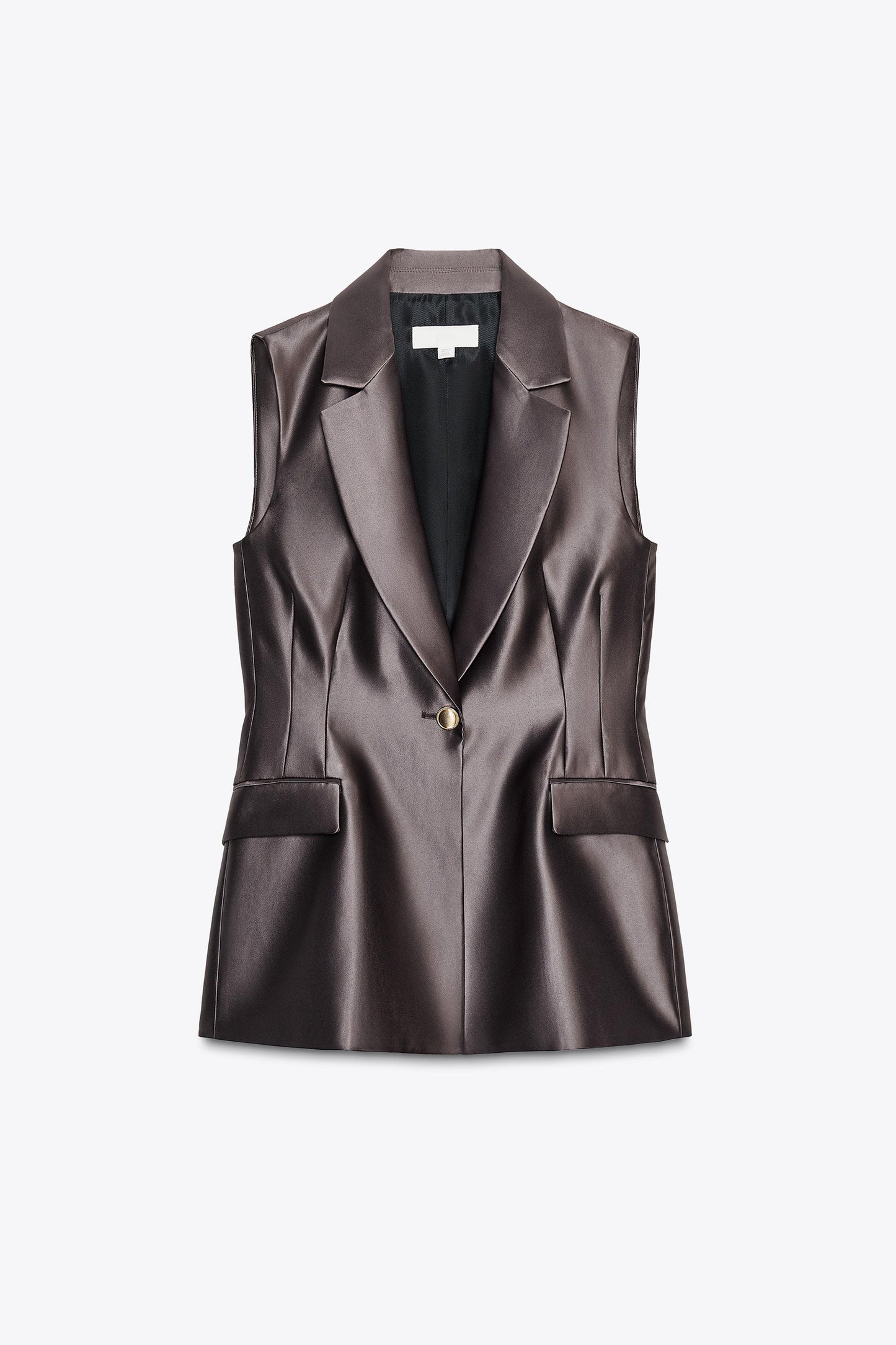 SATIN EFFECT VEST