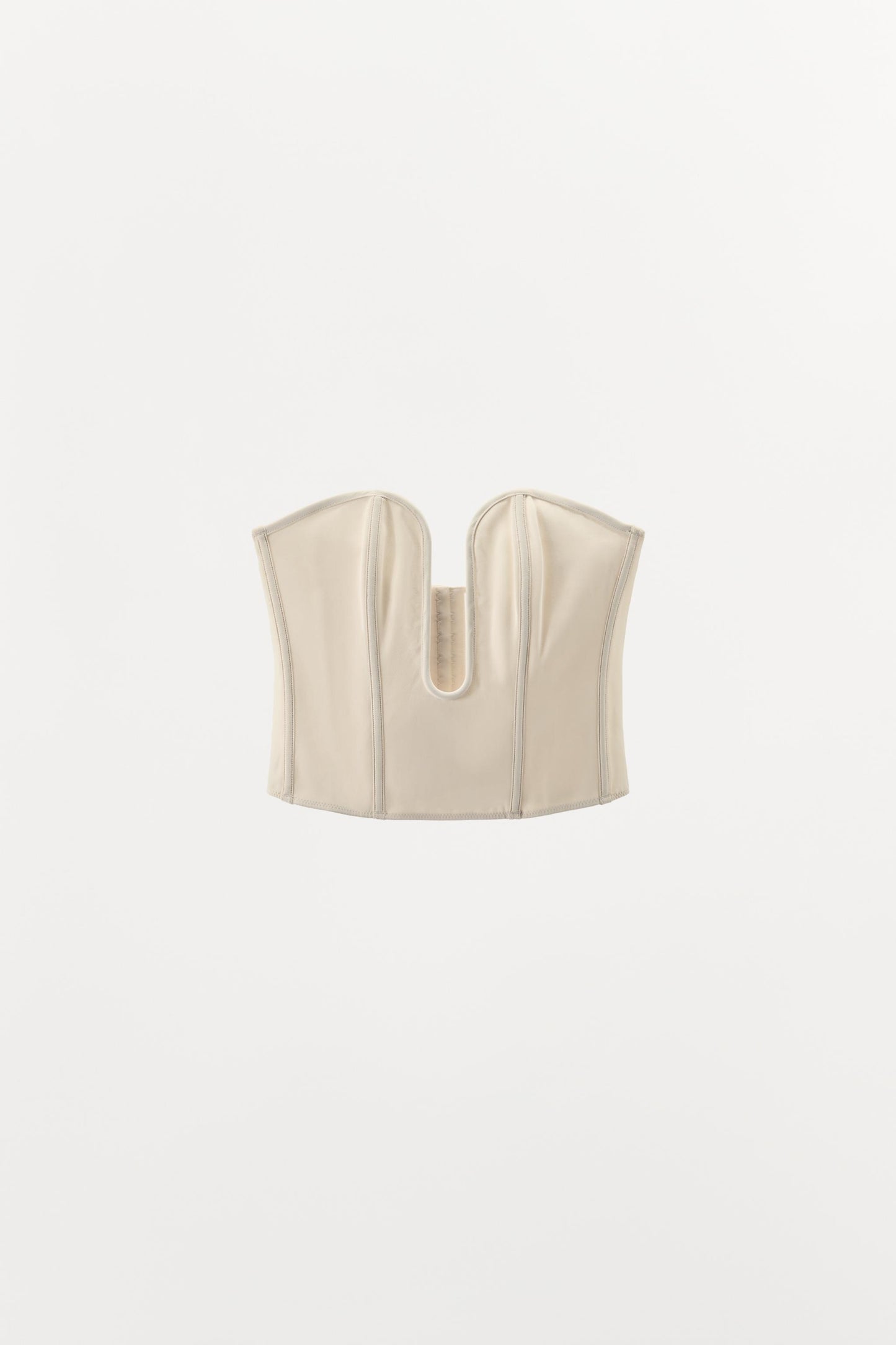 VISCOSE CORSET WITH METAL PIECE