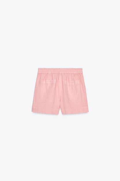 100% LINEN SHORTS ZW COLLECTION