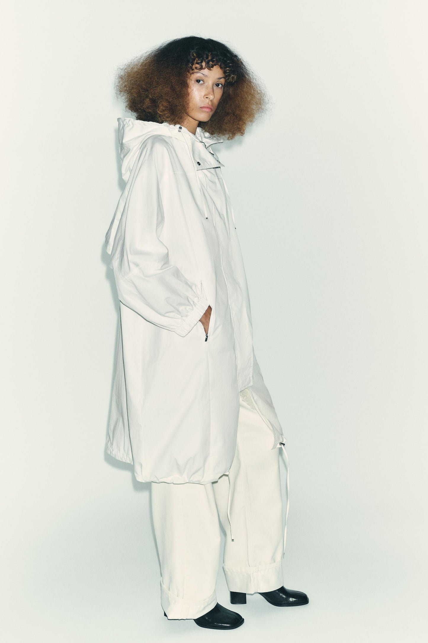 OVERSIZED MULTI-POSITION HOODIE PARKA ZW COLLECTION