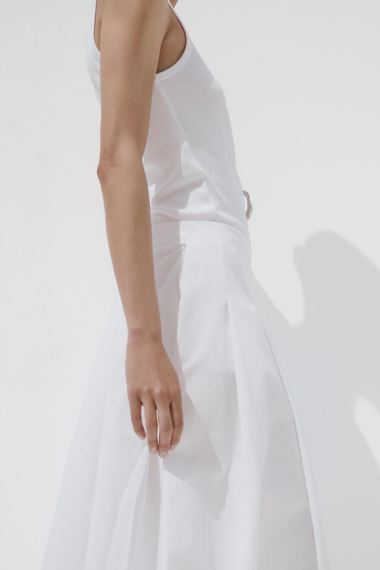 PLEATED MIDI SKIRT