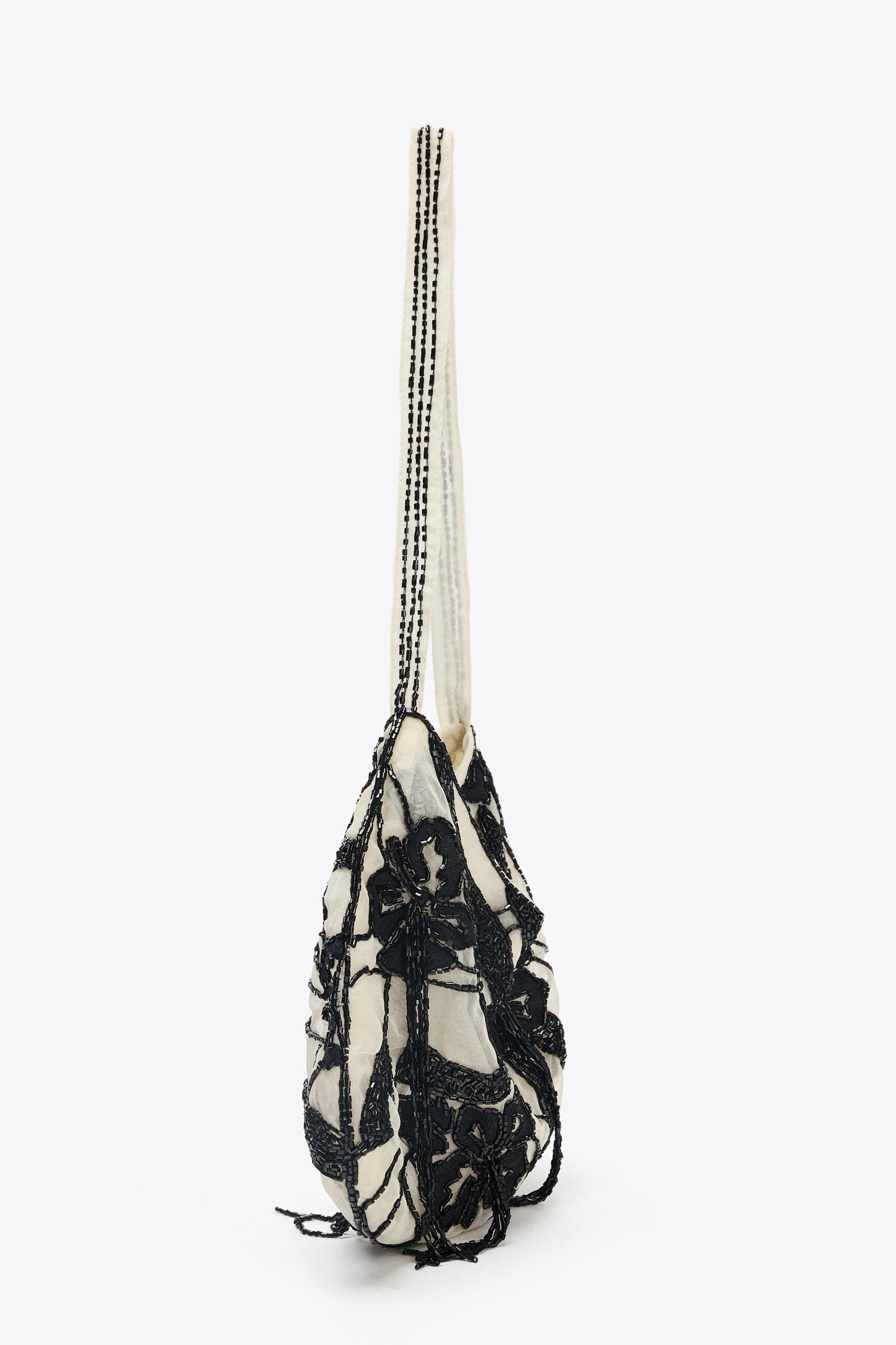 BEADED MESH BAG