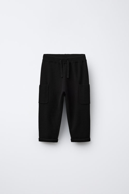 KNIT CARGO PANTS