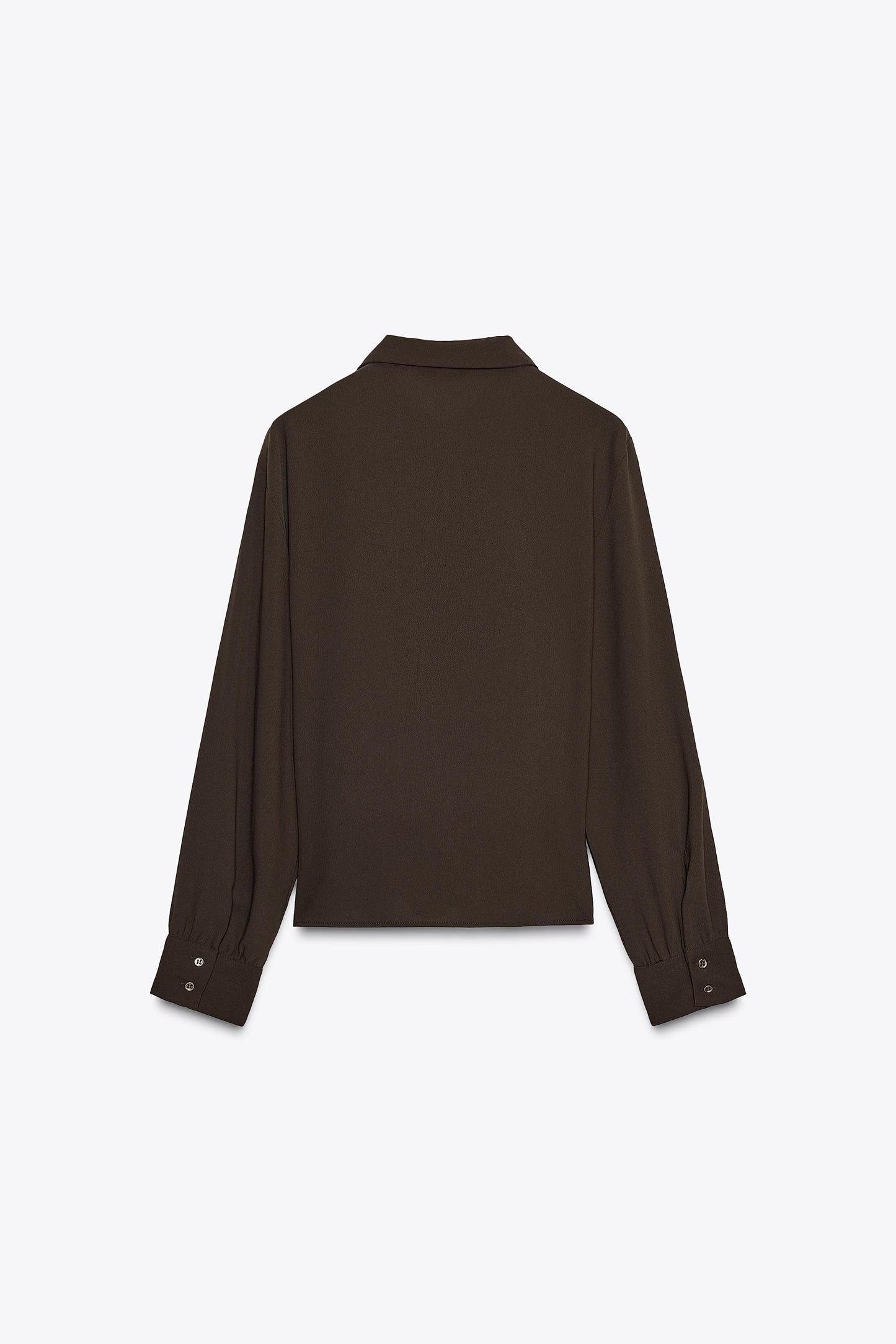 KNOTTED CREPE SHIRT