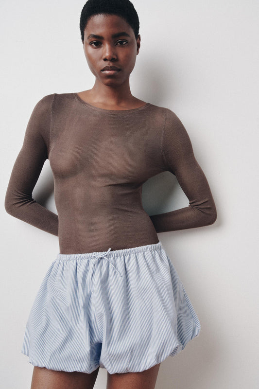 STRIPED CULOTTE SHORTS