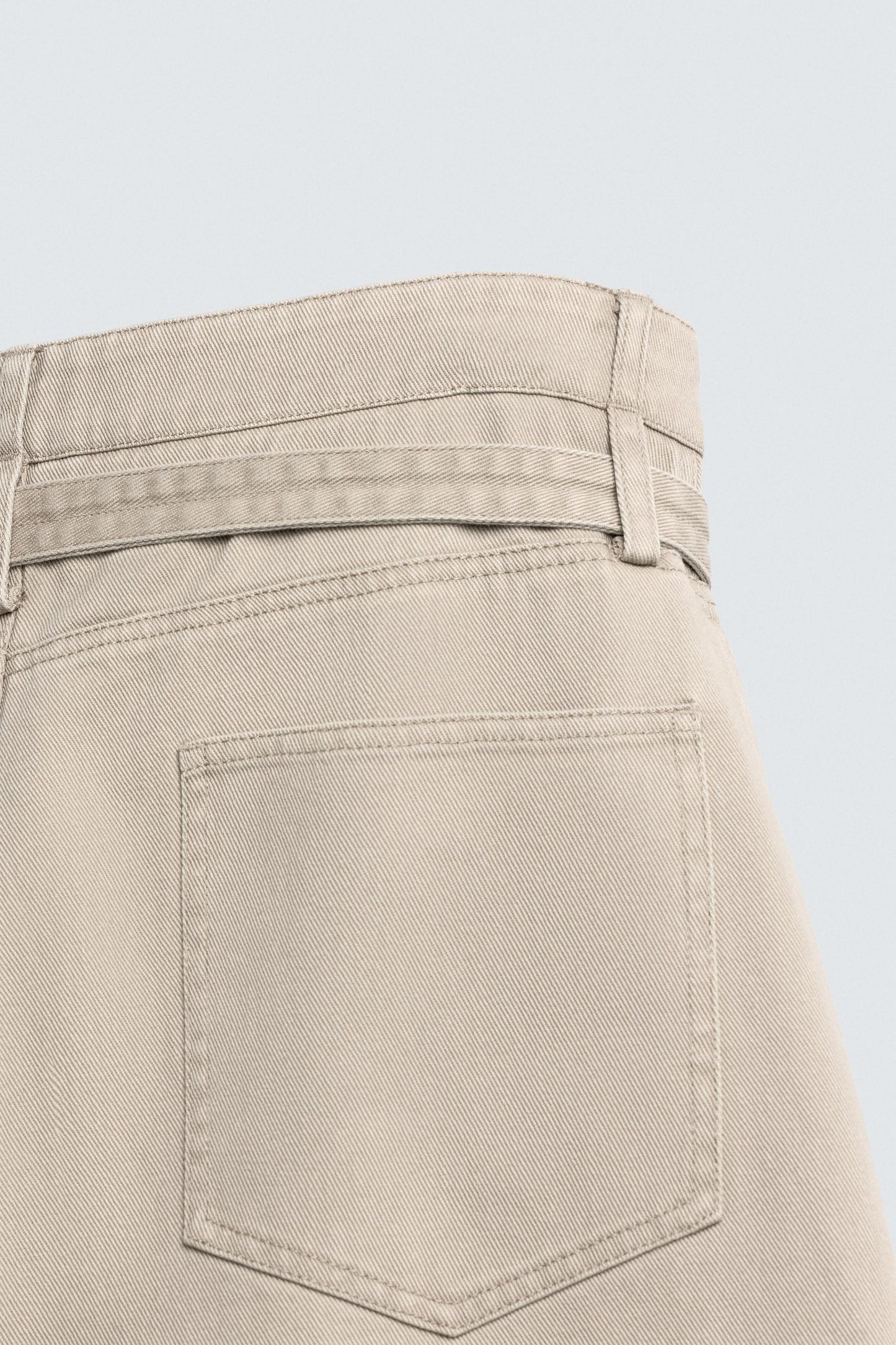 WIDE BALLOON FIT PANTS WITH BELT