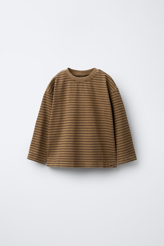 STRIPED LOGO T-SHIRT
