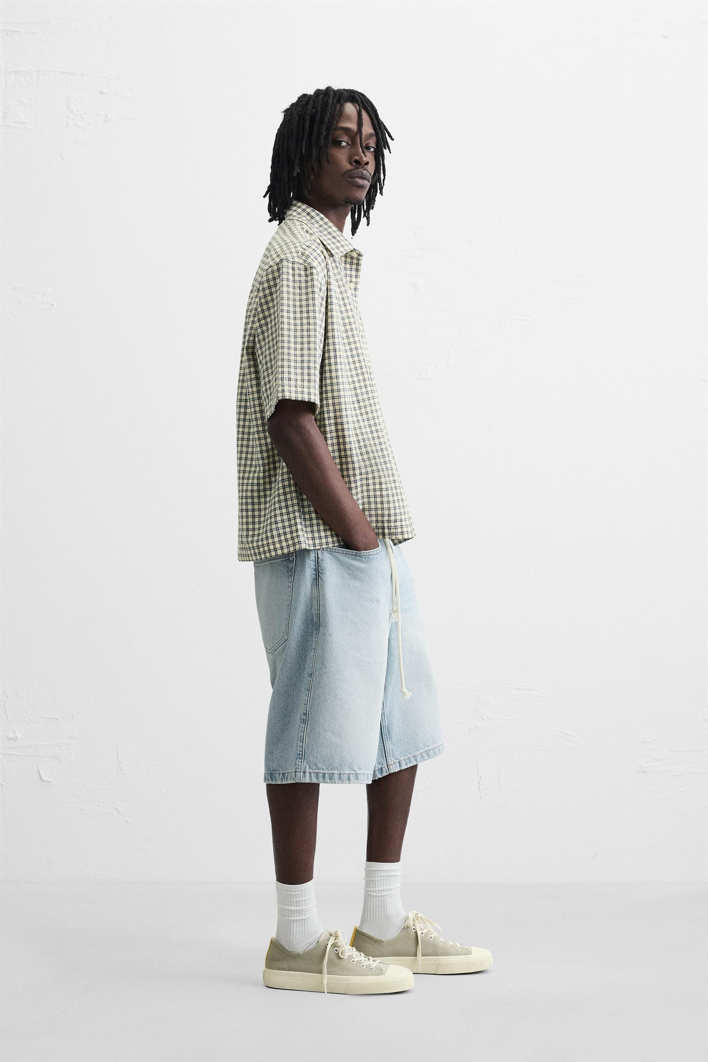 BAGGY FIT DENIM SHORTS